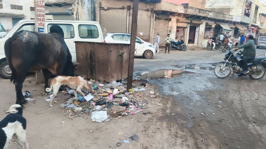 व्यापारी एवं नगर पालिका कार्मिकों के टकराव से हुई सफाई एवं लाइट व्यवस्था प्रभावित