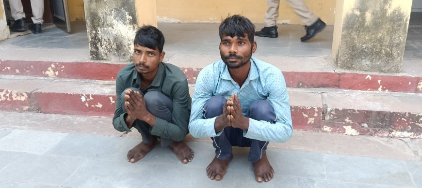 तखतगढ़ पुलिस की कार्रवाई: 'अंतर्राज्यीय कालिख गैंग' का पर्दाफाश, दो शातिर नकबजन दबोचे,दो दर्जन से अधिक वारदातें कबूलीं