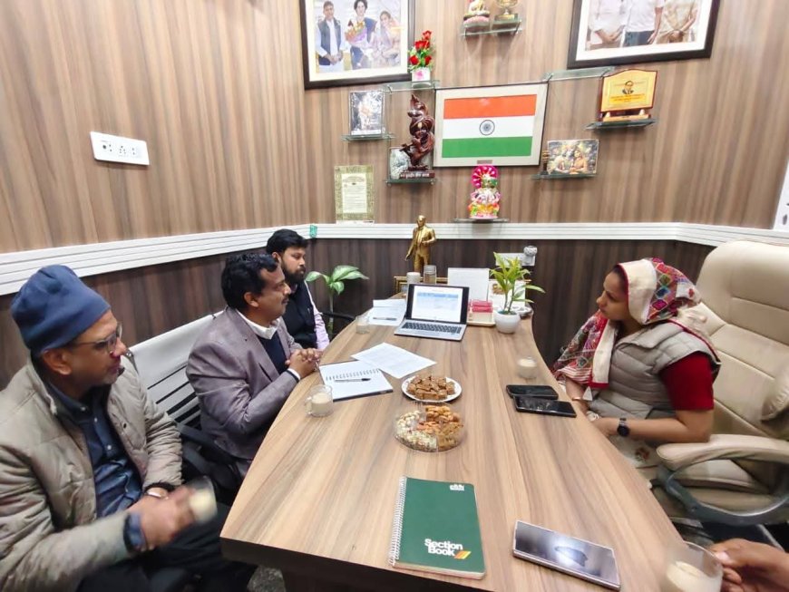 खेरली में भरतपुर सांसद का विभिन्न समस्याओं को लेकर अधिकारियों के साथ हुआ संवाद