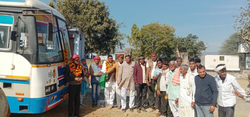 दौसा से बीधोता व पुनः बीधोता से जयपुर के लिए रोडवेज बस सेवा शुरू, ग्रामीणों में खुशी की लहर, किया जगह जगह स्वागत