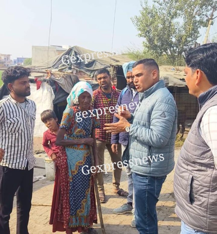 घुमंतू बस्तियों में पहुंचे गोविन्दगढ़ तहसीलदार, सहायता शिविरों  का प्रचार-प्रसार कर दी जानकारी