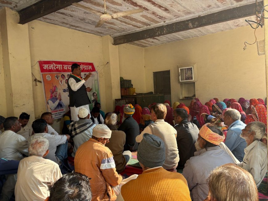 ग्रामीण रोजगार की रीढ़ है मनरेगा, इसे कमजोर करने की साजिश सफल नहीं होने देंगे: मेवाड़ा