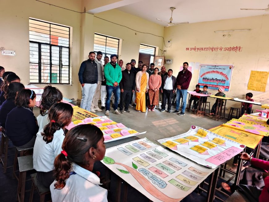 शिक्षणात्मक एवं रोचक गतिविधियो के साथ राजकीय विद्यालय मैंथना में निपुण मेला हुआ आयोजित