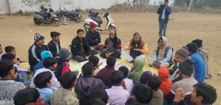 कठूमर में विराट हिंदू सम्मेलन की तैयारियों को लेकर हुआ भूमि पूजन