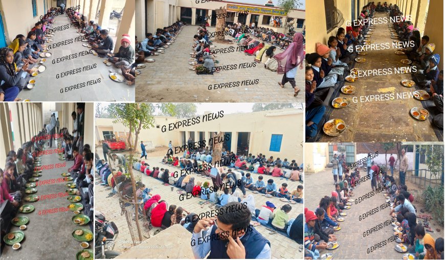सरकारी स्कूलों में गूंजी 'श्रीकृष्ण भोग' की मिठास: गोविंदगढ़ ब्लॉक के विद्यार्थियों को मिला ग्रामीणों का स्नेहपूर्ण भोज