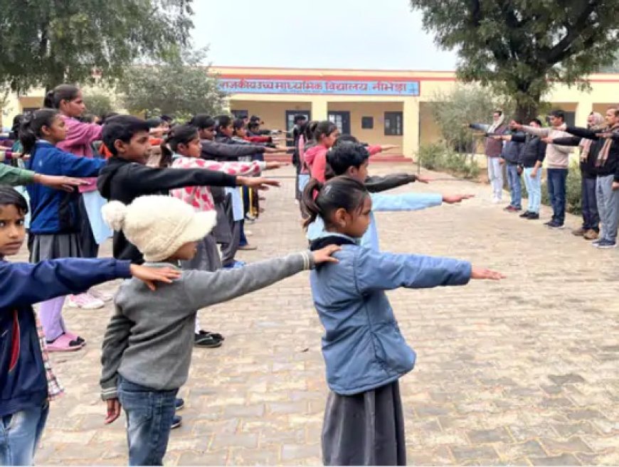 निभेडा स्कूल में राष्ट्रीय मतदाता दिवस मनाया: छात्रों और स्टाफ को दिलाई मतदान की शपथ