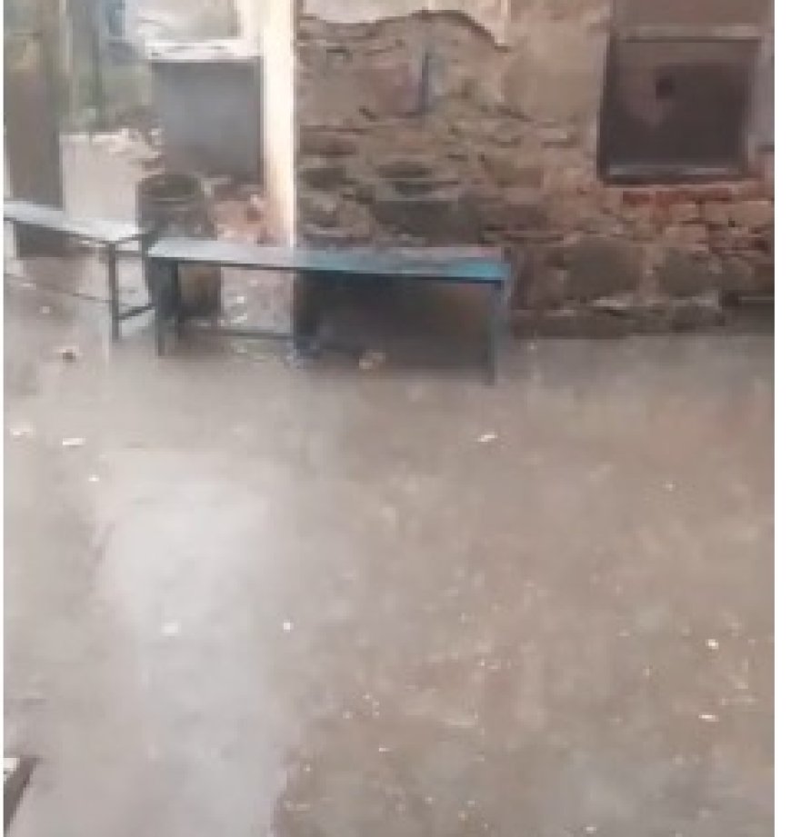 लक्ष्मणगढ़ क्षेत्र मे बारिश की ठंडी हवाओं ने बढ़ाई सर्दी; गिरे ओले