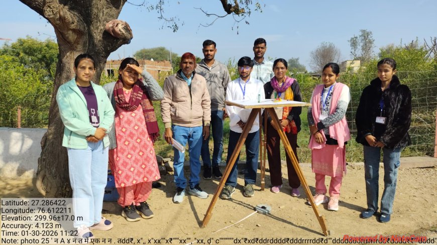 राजकीय महाविद्यालय राजगढ़ के छात्रों ने किया अधिवास सर्वेक्षण