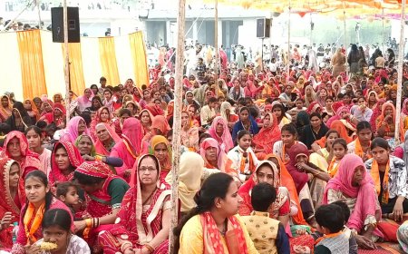 गाडरमाला-विराट हिंदू सम्मेलन को लेकर भगवामय हुआ कस्बा, भव्य शोभायात्रा में उमड़ा जनसैलाब