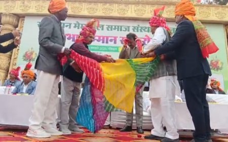 अलवर शहर में मेघवाल समिति ने किया प्रतिभा सम्मान समारोह का आयोजन