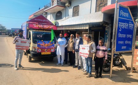 गोविंदगढ़ में बाल विवाह मुक्त भारत अभियान की रथ रैली: श्री जन जीवन कल्याण संस्थान और जस्ट राइट फॉर चिल्ड्रन ने किया आयोजन