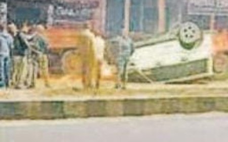 ​देवरिया: पुलिस घेराबंदी देख भाग रही पशु तस्करों की स्कॉर्पियो पलटी, महिला समेत दो की मौत