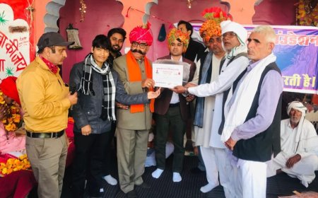 हमारी संस्कृति फाउंडेशन ने नगली ओझा में किया कार्यक्रम; आत्मनिर्भरता, संयुक्त परिवार और गौ-संरक्षण पर चर्चा हुई