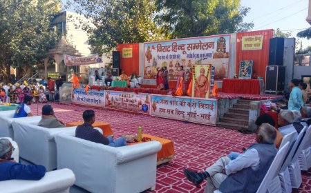 खैरथल में विराट हिंदू सम्मेलन, सामाजिक समरसता का संदेश; हिंदू एकता और भाईचारे का आह्वान, सांस्कृतिक कार्यक्रम रहे आकर्षण