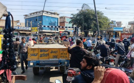 खैरथल शहर में जाम की समस्या; प्रतिदिन लगने वाले जाम से शहरवासी हो रहे परेशान