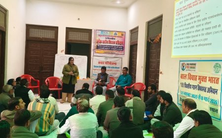 बाल विवाह मुक्त भारत अभियान के तहत विद्यालय हितधारियों का प्रशिक्षण