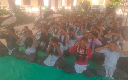 राजकीय उच्च माध्यमिक विद्यालय, दौलाडा में योग सत्र का आयोजन, पतंजलि वैलनेस योगाचार्य केदार नाथ ने कराया योग