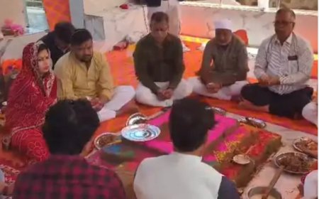 सैंथली शीतला माता मंदिर का जीर्णोद्धार: गणेश जी और शीतला माता की प्रतिमाएं स्थापित