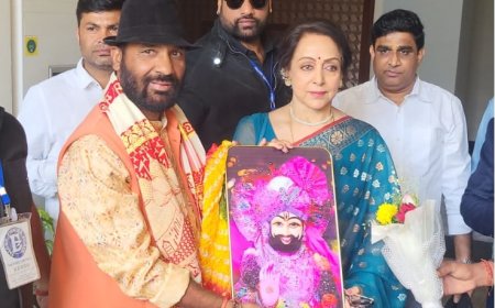 ड्रीमगर्ल के नाम से विख्यात मशहूर अभिनेत्री हेमा मालिनी से सुरेश मीणा किशोरपुरा ने की मुलाकात