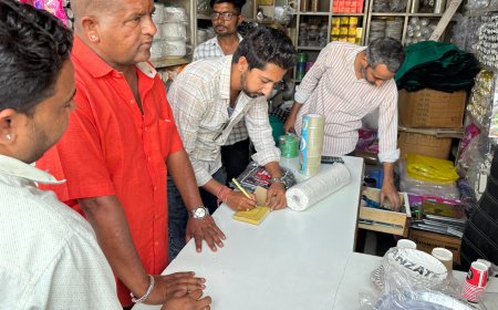 सिंगल यूज प्लास्टिक पर कार्रवाई: 10 किलो प्लास्टिक जब्त, 1500 रुपए जुर्माना वसूला