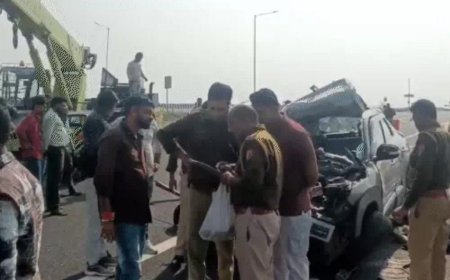 ​भीषण सड़क हादसा: दिल्ली-मुंबई एक्सप्रेसवे पर ट्रक में घुसी तेज रफ्तार कार, यूपी के 4 युवकों की दर्दनाक मौत