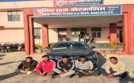 खैरथल-तिजारा पुलिस की बड़ी कार्रवाई: 10 लाख की फिरौती के लिए अपहरण करने वाले 5  गिरफ्तार