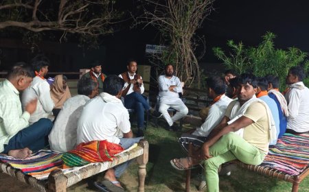 भाजपा मंडल प्रतापगढ़ की ग्राम पंचायत भूरियावास में वीबी जीराम जी पर चर्चा