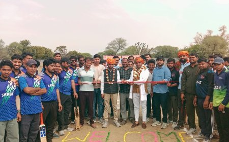 धौलान टीम ने जीता सकट प्रीमियर लीग प्रथम 2026 क्रिकेट प्रतियोगिता का उद्घाटन मैच