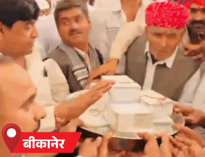 मायरा भरने सजी-धजी बैलगाड़ियों से निकले भाई:थाल में रखे 51 लाख कैश, सोने-चांदी के गहने; देखिए रस्म की दो तस्वीरें