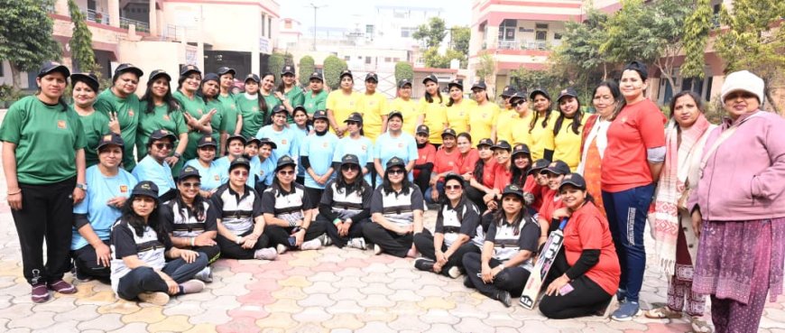 अग्र कुल नारीशक्ति भरतपुर की ओर से महिला क्रिकेट लीग का आयोजन
