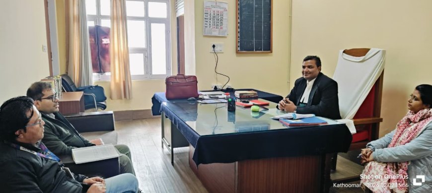 कठूमर में स्पेशल प्रीलिटिगेशन लोक अदालत की बैठक हुई सम्पन्न