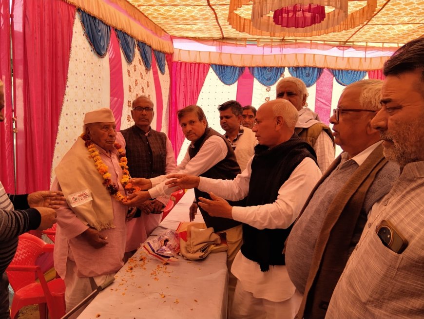 ईआरसीपी बने राष्ट्रीय परियोजना, बाणगंगा नदी में आये पानी; पूर्व सांसद पंडित रामकिशन और किसान नेता इन्दल सिंह ने तैयारियों को लेकर किया गाँवों का दौरा