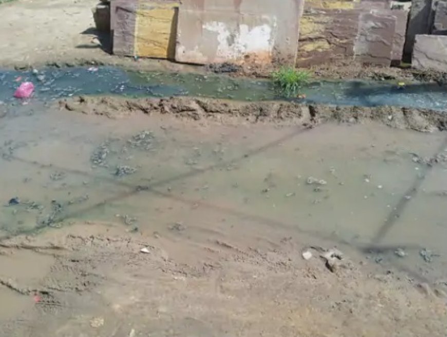 मालपुर के वाल्मीकि मोहल्ले में नालियों का अभाव:सड़कों पर गंदा पानी, बीमारियों का खतरा बढ़ा, प्रशासन की अनदेखी से लोगों में आक्रोश