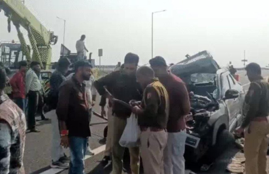 ​भीषण सड़क हादसा: दिल्ली-मुंबई एक्सप्रेसवे पर ट्रक में घुसी तेज रफ्तार कार, यूपी के 4 युवकों की दर्दनाक मौत