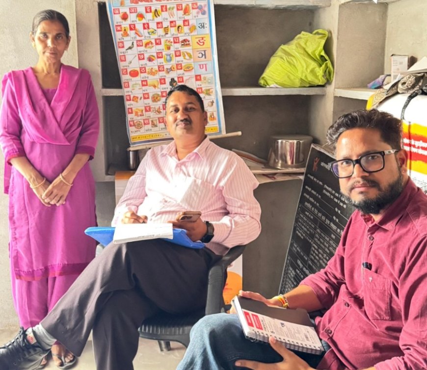 उपनिदेशक महिला एवं बाल विकास विभाग ने आंगनबाडी केन्द्रों का किया निरीक्षण