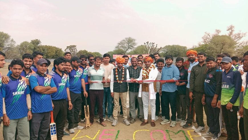 धौलान टीम ने जीता सकट प्रीमियर लीग प्रथम 2026 क्रिकेट प्रतियोगिता का उद्घाटन मैच