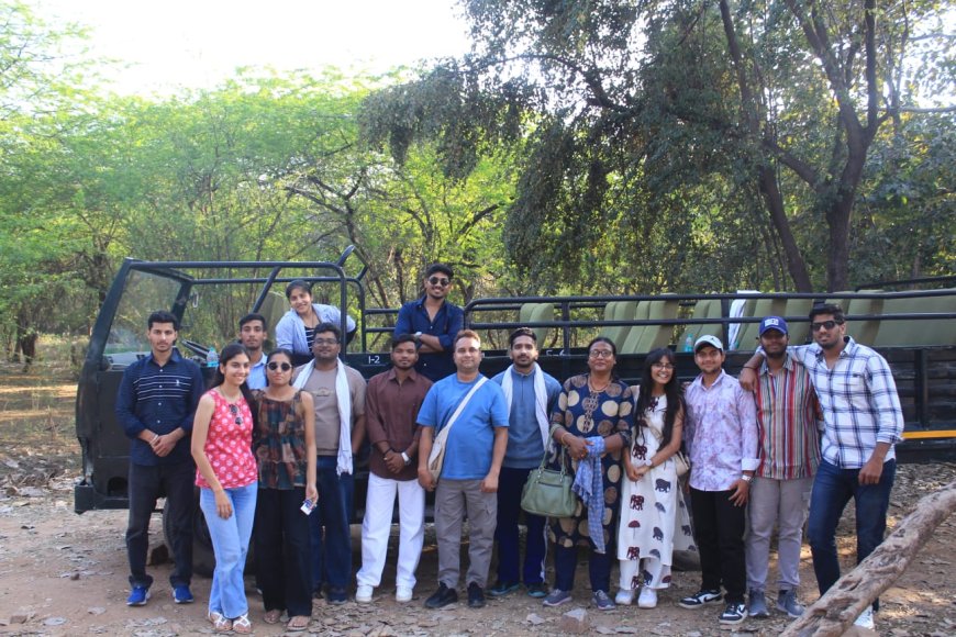 संगम विश्वविद्यालय के विद्यार्थियों का रणथंभौर  में शैक्षणिक भौगोलिक भ्रमण