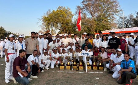 भरतपुर रेंज पुलिस गेम्स-2025 : धौलपुर पुलिस का शानदार प्रदर्शन, हॉकी में 4-0 से फाइनल जीत