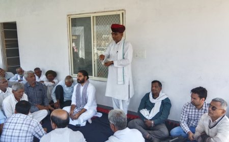 राणासर में स्थित निर्झरा  धाम आश्रम पर हुआ विशाल धर्म सभा का आयोजन;  धर्म सभा के दौरान हुआ समितियों का गठन