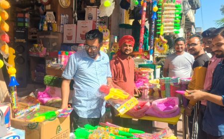 गोविन्दगढ़ में रात्रि को हुआ होलिका दहन, 4 मार्च को मनाई जाएगा धुलेंडी का पर्व