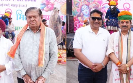 भरतपुर चेम्बर ऑफ कॉमर्स एंड इंडस्ट्रीज एवं व्यापार मंडल नई मंडी के संयुक्त तत्वावधान में होली मिलन समारोह का भव्य आयोजन