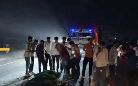 अज्ञात वाहन ने बाइक को टक्कर मारी एक की मौत, एक घायल