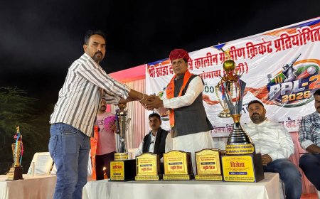 पोमावा प्रीमियम लीग-2 का धमाकेदार आगाज, 44 टीमें ले रहीं हिस्सा; गांवों में प्रतिभा की कमी नहीं, जरूरत है अवसर और प्रोत्साहन की : हरिशंकर मेवाड़ा