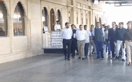 आधुनिक एयरपोर्ट जैसा दिखेगा जैसलमेर रेलवे स्टेशन: GM अमिताभ ने लिया 140 करोड़ के पुनर्विकास कार्यों का जायजा