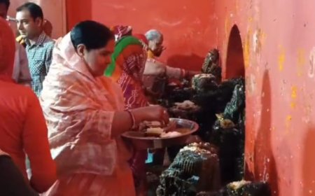 तड़के से ही शीतला माता के मंदिरो मे पूजा अर्चना सिलसिला शुरू दोपहर तक भीड, पूजन कर कुशल मंगलमय रखने की कामना की