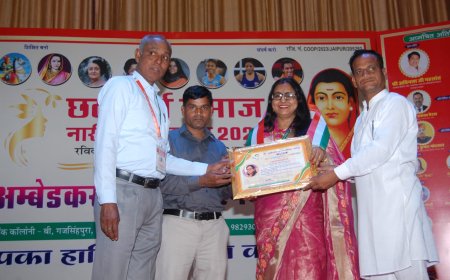 नारी गौरव सम्मान 2026 से सम्मानित हुई शिक्षिका लेखिका नीलम मुकेश वर्मा;  बधाई देने वालों का लगा तांता