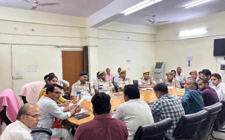 विधायक राजेंद्र मीणा ने आईटी केंद्र महुवा में अधिकारियों संग की चल रहे विकास कार्यों की समीक्षा बैठक