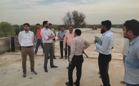 जिला कलक्टर ने वैर व नदबई उपखंड क्षेत्र का किया दौरा विभिन्न निर्माण कार्यों का लिया जायजा