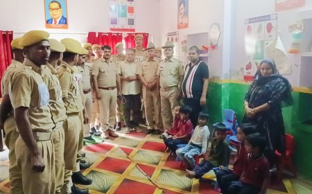 समृद्ध भारत अभियान में पुलिस प्रशिक्षणार्थियों का शैक्षणिक भ्रमण आयोजित