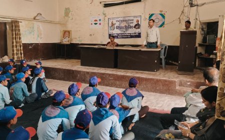 कठूमर के राजकीय उच्च माध्यमिक विद्यालय में सात दिवसीय समाज सेवा शिविर का हुआ शुभारंभ